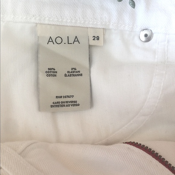 ALICE + OLIVIA High Waisted White Skinny Jeans - Picture 9 of 10